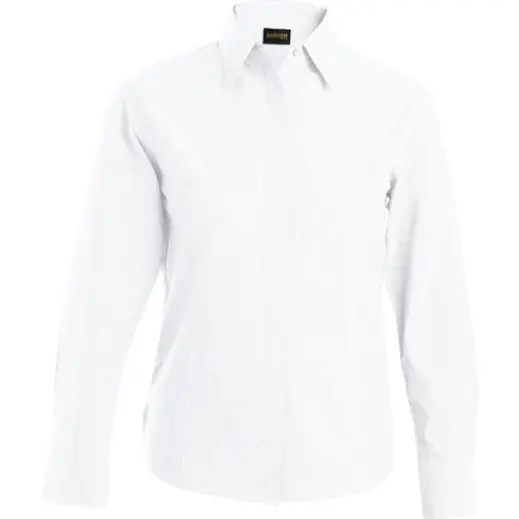 White Oxford Blouse Long Sleeve Ladies